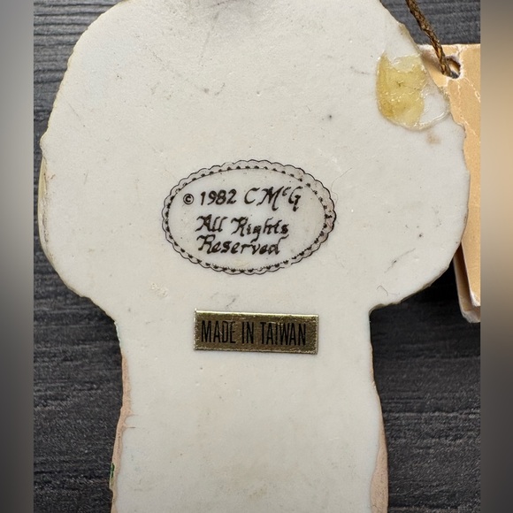 Charlee McGee Collectibles Boy with Goose 1982 Christmas Ornament Holiday - Picture 3 of 5